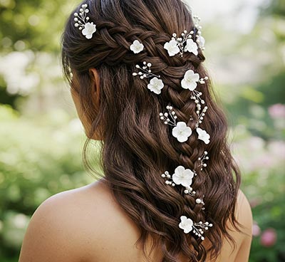 servicio de corte y peinado de novia en peluquería